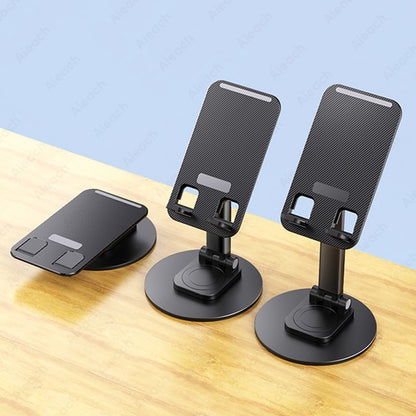 Phone Tablet Holder Stand 360 Rotation Height Adjustable