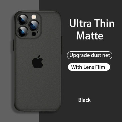 Frosted Matte Lens Protector Phone Case