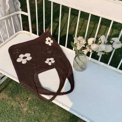 Blooming Knit Tote Bag