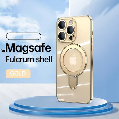 Electroplated Magnetic Kickstand Phone Case