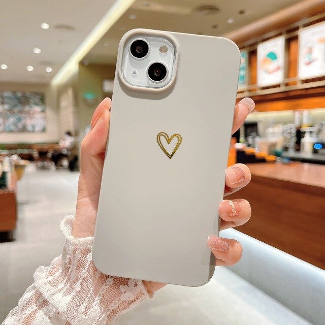 Love Heart Matte Phone Case
