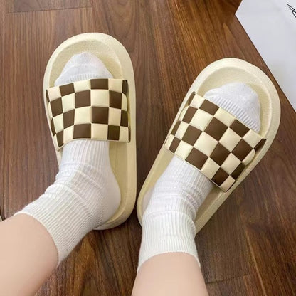 Women's Checkerboard Slippers