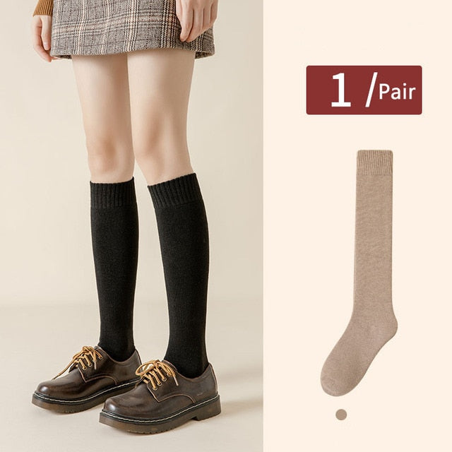 Women Warm Thick Long Cotton Socks