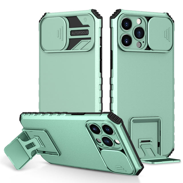 Protective iPhone Case Bracket with Lens Protector