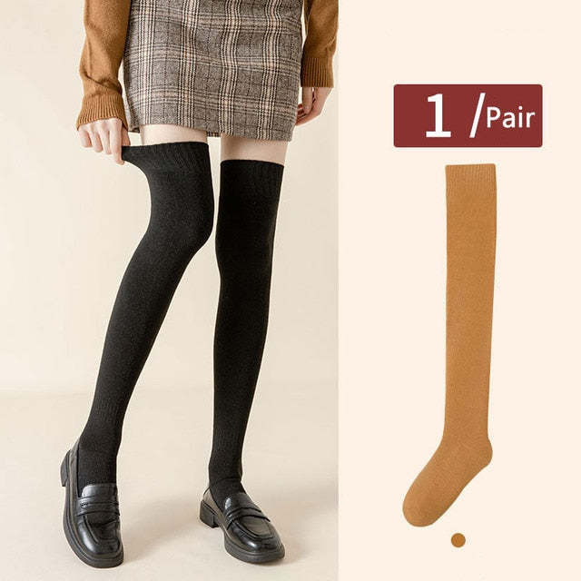 Women Warm Thick Long Cotton Socks