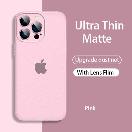 Frosted Matte Lens Protector Phone Case