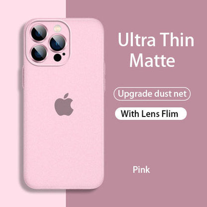 Frosted Matte Lens Protector Phone Case