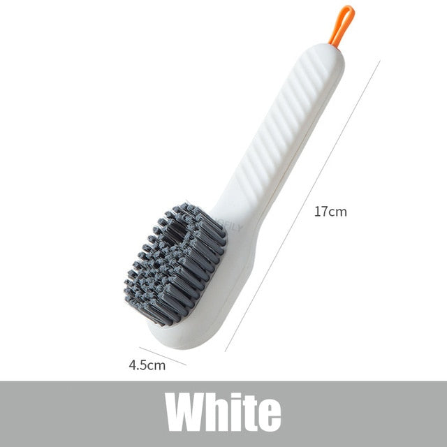 2Pcs Multifunctional Liquid Shoe Cleaning Brush with Soap Dispenser, Shoe  Laundry Brush Scrub Brushes for Cleaning, Soft Bristle Cleaning Brushes for