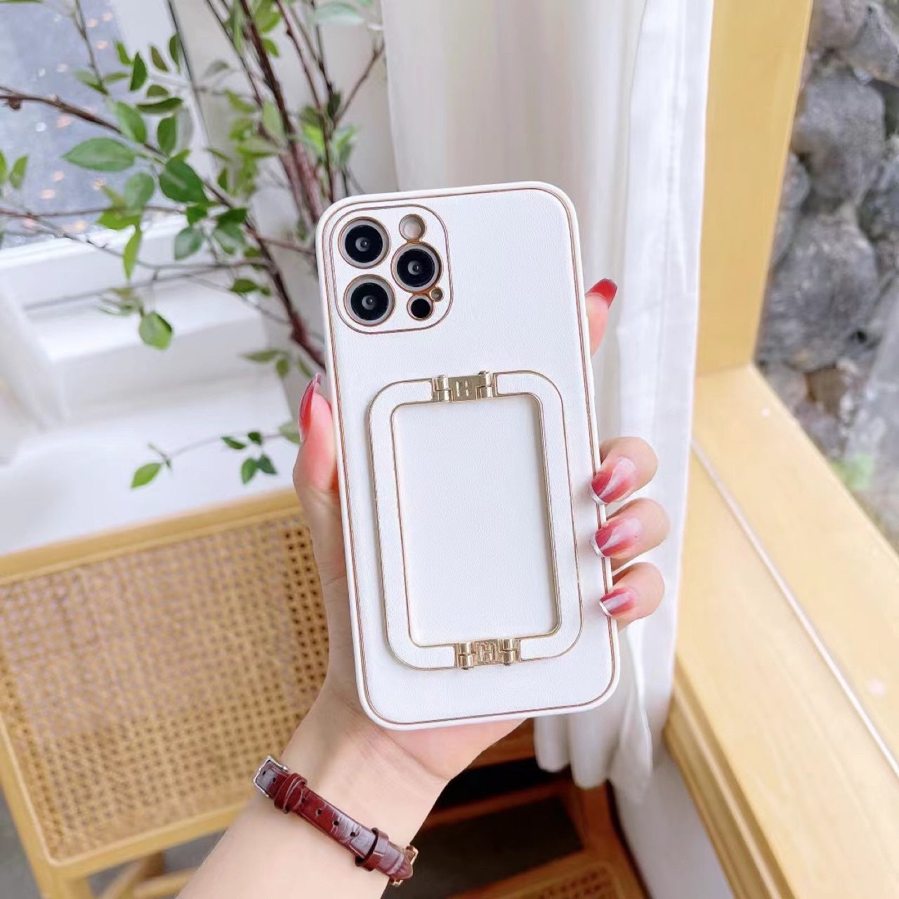 Electroplated Bracket iPhone Case