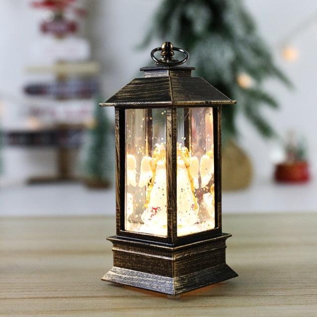 Christmas Lantern With Flicker LED