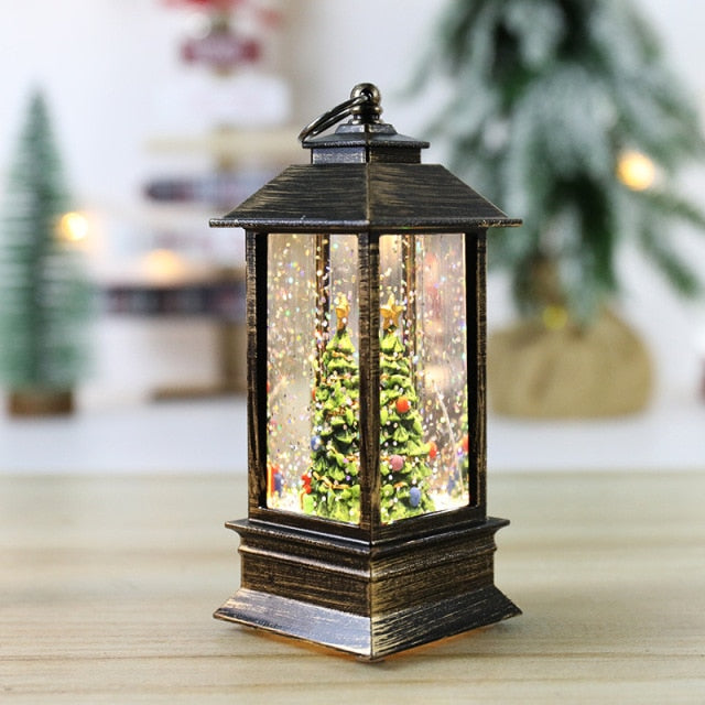 Christmas Lantern With Flicker LED