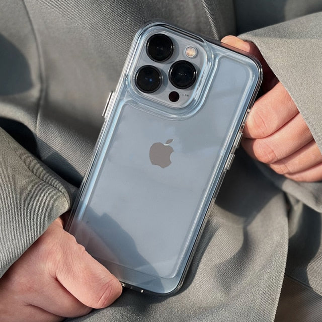 Transparent Shockproof Camera Protection iPhone Case