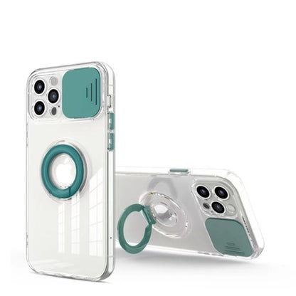 Clear Armor Ring Holder Case For iPhone