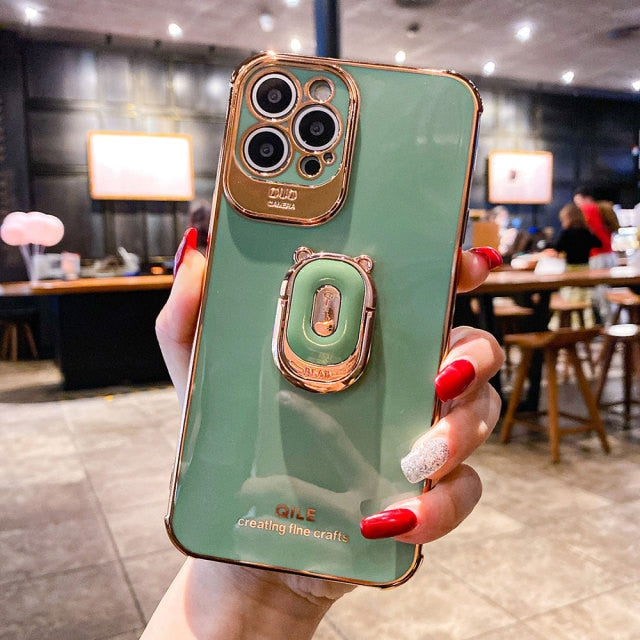 Electroplated Ring Holder Phone Case