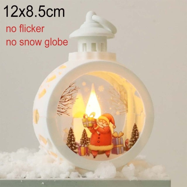 Christmas Lantern With Flicker LED