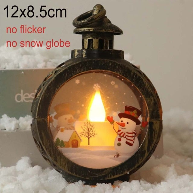 Christmas Lantern With Flicker LED