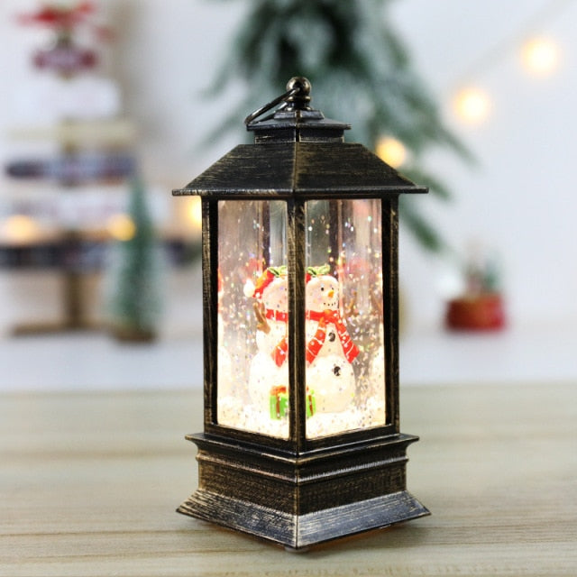 Christmas Lantern With Flicker LED