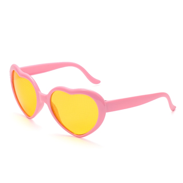 Love Heart Shaped Diffraction Glasses